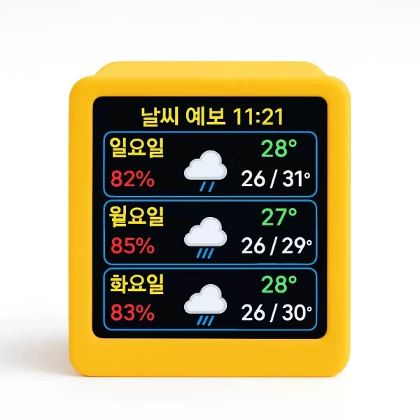 Mini nouvelle horloge météo animée de bureau WiFi, ornement créatif, Station météo multifonctionnelle – Image 2
