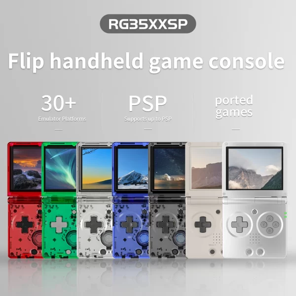 ANBERNIC nouvelle Console de jeu portable à rabat RG35XXSP 3.5 pouces IPS Console de jeu vidéo à clapet 64 bits système Linux 64G jeu en ligne – Image 7