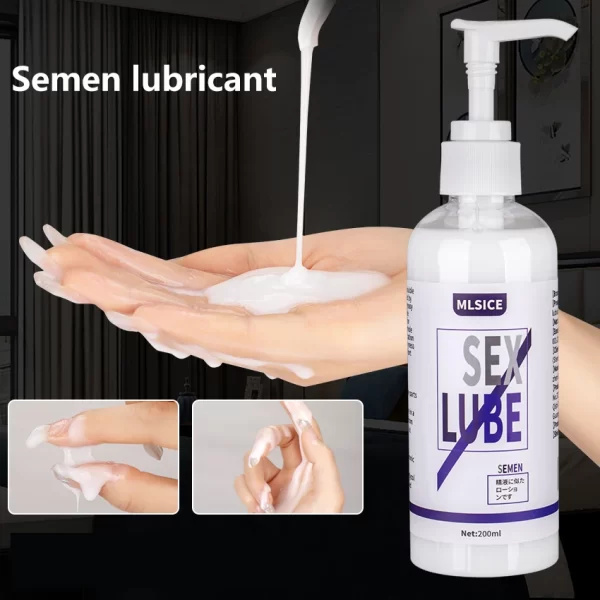 Lubrifiant Anal lubrifiant à base d'eau lubrifiant sperme pour séance sexuelle 200ML Gel d'amour pour femmes hommes lubrifiants graisse huile de jouet sexuel 18 – Image 4