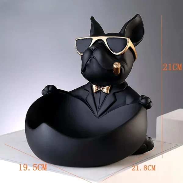 Décor à la maison Cool chien Figurine chien Statue boîte de rangement Animal ornement résine artisanat Art Sculpture Figurine décoration de la maison cadeau – Image 6