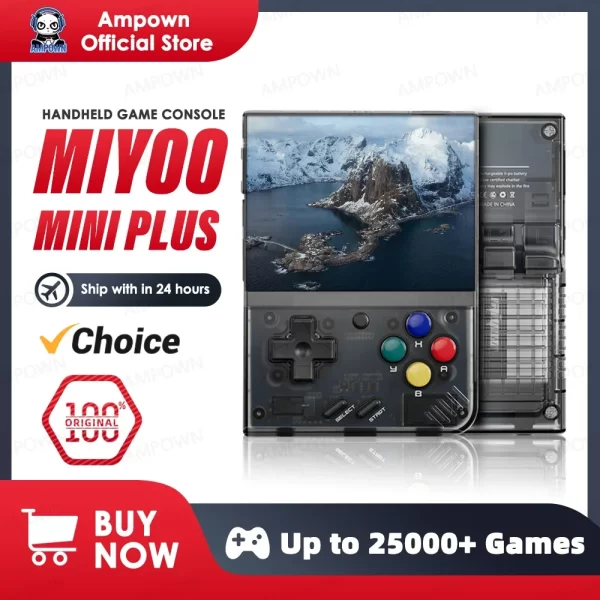 MIYOO-Console de jeu portable Mini Plus, console de jeu rétro, V2, écran Mini + IPS, console de jeu vidéo classique, système Linux, cadeau pour enfants – Image 2
