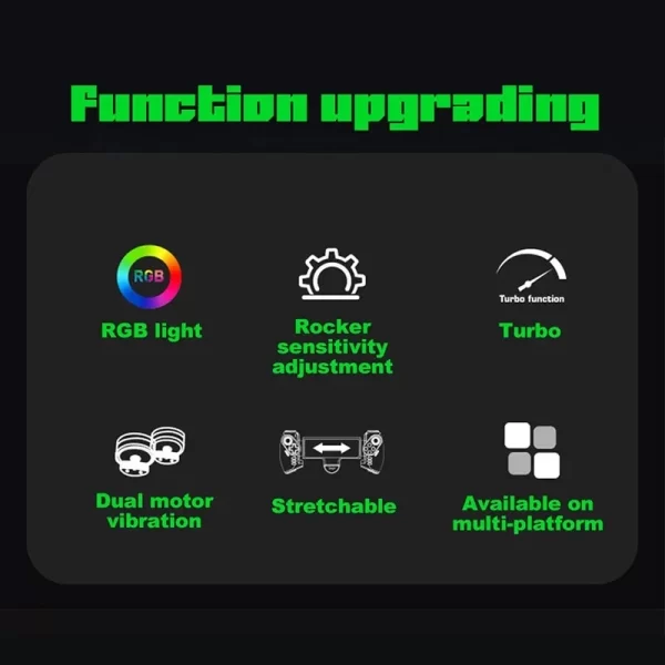 Ipega PG - 9777SH Bluetooth Gamepad pour Nintendo Switch Android iOS iPad PC avec joystick de vibration linéaire de lumière RGB – Image 2