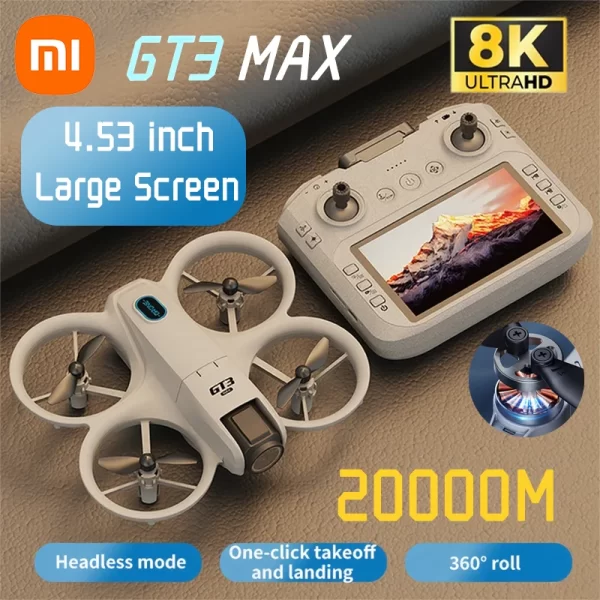 Xiaomi GT3 Max Drone 8K Hd photographie aérienne grand écran positionnement du flux optique sans brosse évitement d'obstacles Intelligent – Image 2