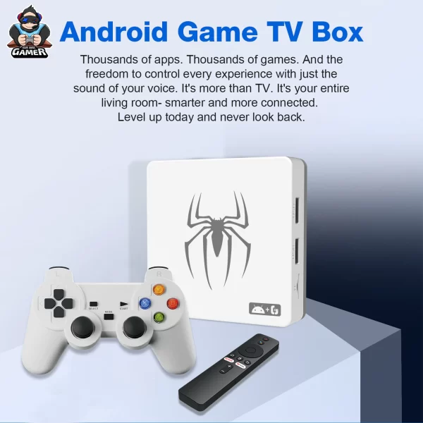 Boîte de jeu TV Console de jeu vidéo rétro intégrée plus de 20000 jeux boîte de jeu pour Android TV Smart 2.4G 5G Wifi avec manette de jeu sans fil – Image 2
