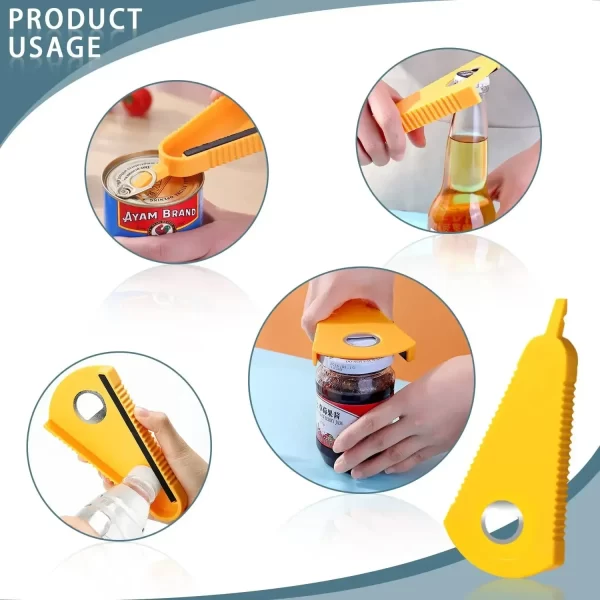 Ouvre-boîte ouvre-bouteille multifonctionnel ouvre-bocal pour bière Coke confiture boisson – Image 4