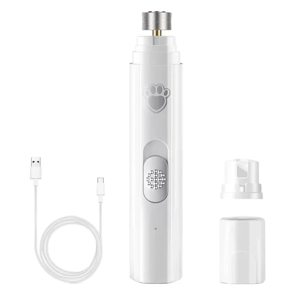 Broyeur à ongles électrique pour chien, coupe-ongles pour animaux de compagnie, Rechargeable par USB, indolore avec roue de polissage pour petits/grands animaux de compagnie – Image 8