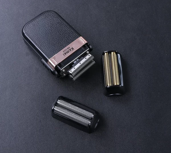 Kemei rasoir électrique pour hommes étanche double lame alternative sans fil rasoir USB Rechargeable Machine à raser barbier tondeuse – Image 7