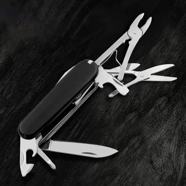 Couteau de poche multifonctionnel pliant de l'armée, outils à main suisses, outil opaque, équipement EDC, camping en plein air, survie – Image 5
