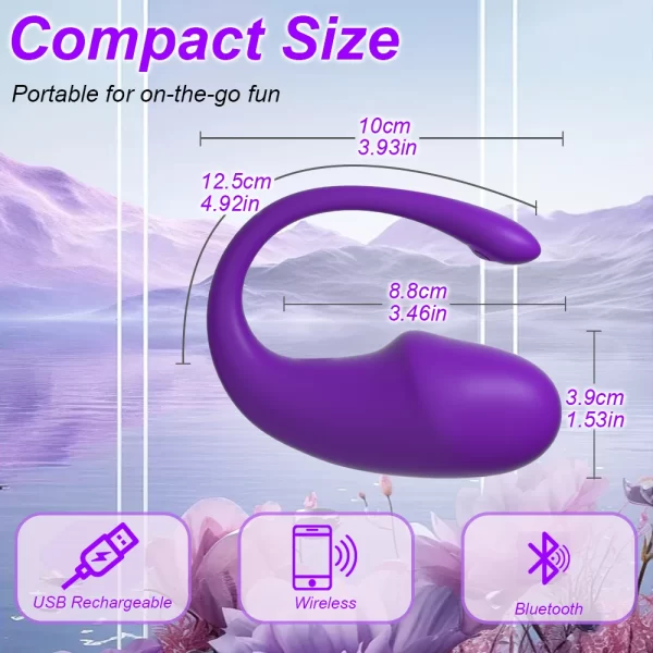Vibromasseur Bluetooth sans fil, contrôle par application, œuf d'amour vibrant, stimulateur de Clitoris, masseur de point G, jouets sexuels pour femmes, jouets pour adultes – Image 6