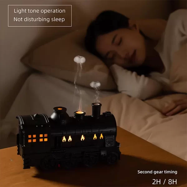 Nouveau modèle de train humidificateur d'air maison télécommande méduse anneau de fumée humidificateur de pulvérisation humidificateur frais et purifier l'air. – Image 4