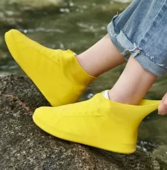 Couvre-chaussures imperméables, bottes de pluie antidérapantes réutilisables, couvre-bottes de pluie en caoutchouc pour usage extérieur, équipement, articles ménagers pour la maison