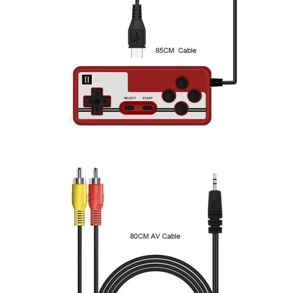 Mini console de jeu vidéo rétro portable, 8 bits, 500 jeux intégrés, console de jeu AV Out, délibérément garçon, universitaires, Jubenz – Image 7