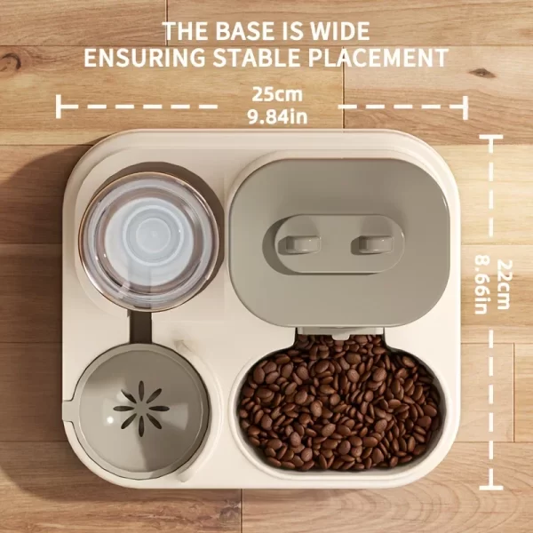 Distributeur d'eau et de nourriture pour chat 2 en 1, entièrement automatique intégré, distributeur d'eau et d'alimentation pour chat, distributeur d'eau mignon – Image 7
