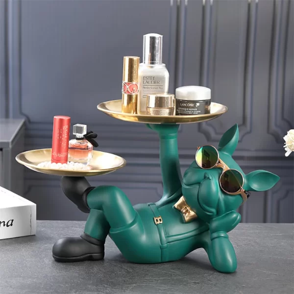 Figurines d'animaux bouledogue, Sculpture de chien Cool, décor de salon, salle d'étude, chambre à coucher, accessoires de décoration intérieure de maison – Image 3