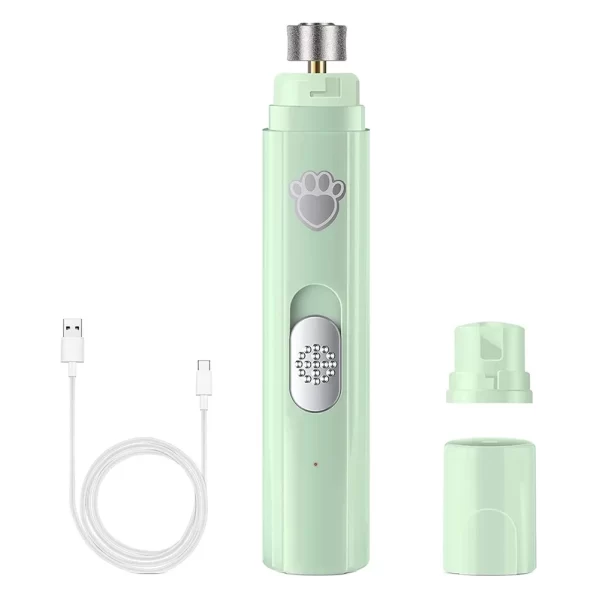 Broyeur à ongles électrique pour chien, coupe-ongles pour animaux de compagnie, Rechargeable par USB, indolore avec roue de polissage pour petits/grands animaux de compagnie – Image 9