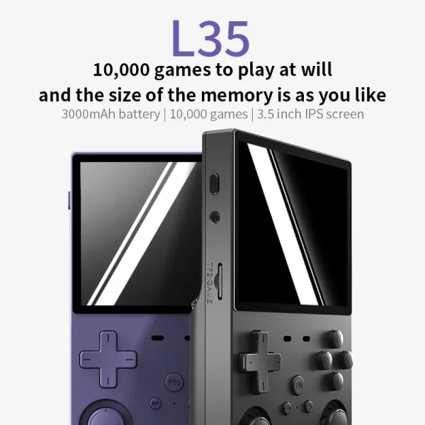 Console de jeu portable rétro L35 open source, écran IPS entièrement laminé de 3,5 pouces (640 × 480), 10 000 intégré – Image 5