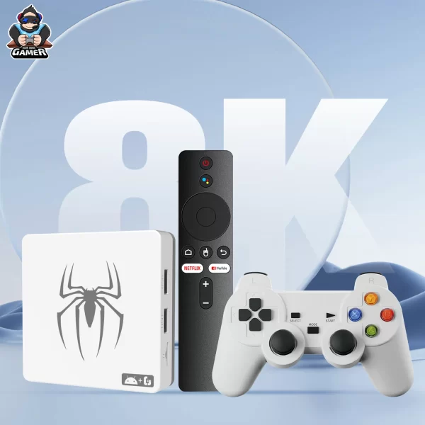 Boîte de jeu TV Console de jeu vidéo rétro intégrée plus de 20000 jeux boîte de jeu pour Android TV Smart 2.4G 5G Wifi avec manette de jeu sans fil – Image 7