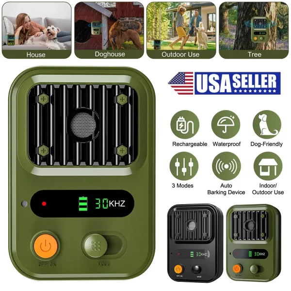 Dispositif Anti-aboiement à 3 Modes, dissuasion des aboiements Rechargeable pour chiens intérieurs/extérieurs – Image 6