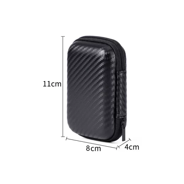 1 / 2pcs sac de stockage Eva portable Zipper Pouch Chargeur de téléphone portable Sac de protection de disque dur portable Sac de stockage de câble de données U disque – Image 5
