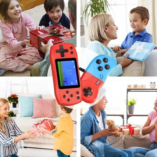 Console de jeux vidéo rétro intégrée, 620 jeux classiques, lecteur de jeux portable de 2,4 pouces, console rechargeable, sortie AV – Image 5
