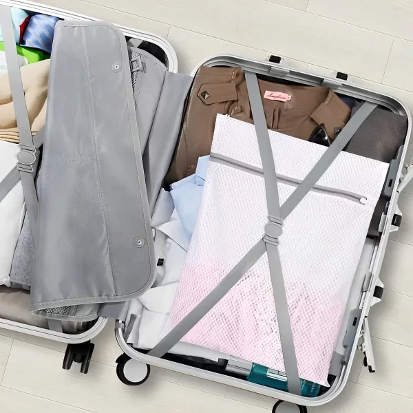 Sacs à linge en maille 5 pièces, sacs de rangement de linge en maille nid d'abeille durables, sac de Machines à laver réutilisables – Image 8