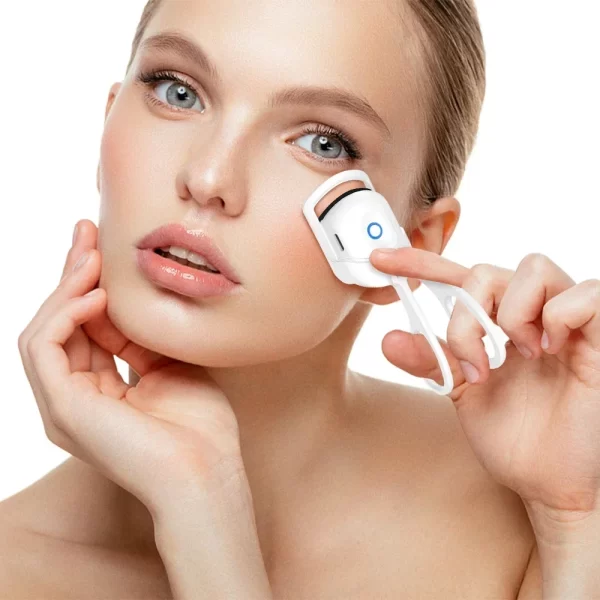 Recourbe-cils chauffant électrique Portable, peigne, permanente, longue durée, façonnant les boucles, outil de maquillage thermique – Image 3