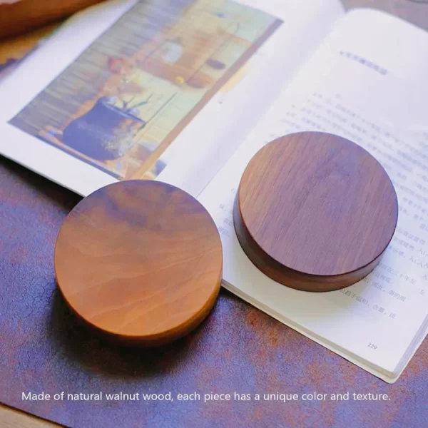 Bâton d'encens en bois massif, fait à la main, pour cérémonie du thé, brûleur d'encens rond, porte-plateau en bois d'agar – Image 4