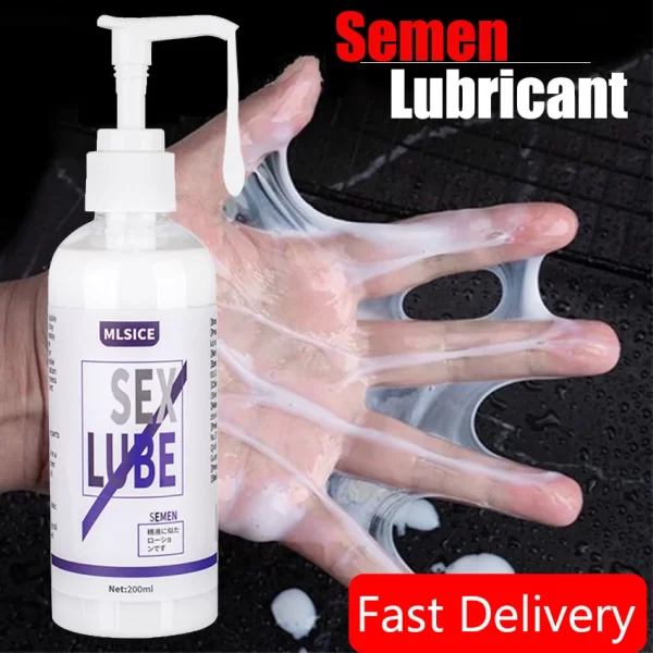 Lubrifiant Anal lubrifiant à base d'eau lubrifiant sperme pour séance sexuelle 200ML Gel d'amour pour femmes hommes lubrifiants graisse huile de jouet sexuel 18 – Image 3