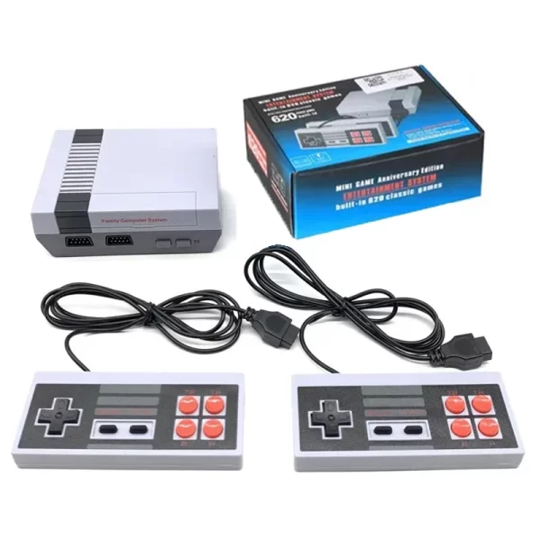 Consoles de jeux vidéo rétro 8 bits, Mini bâton de jeu Compatible HDMI, 620 jeux intégrés, double manette de jeu, joueurs classiques, loisirs – Image 5