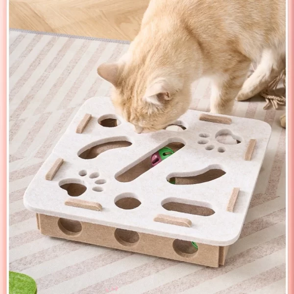 Poteaux à gratter pour chats d'intérieur, en Sisal, jouet interactif pour chaton, exercice d'intérieur, fournitures de divertissement – Image 3