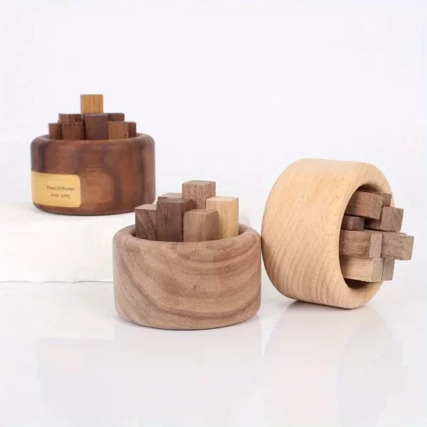 Chaidui – petit extenseur de parfum d'huile essentielle, bois de hêtre, noyer noir, huile essentielle, décoration d'aromathérapie – Image 4