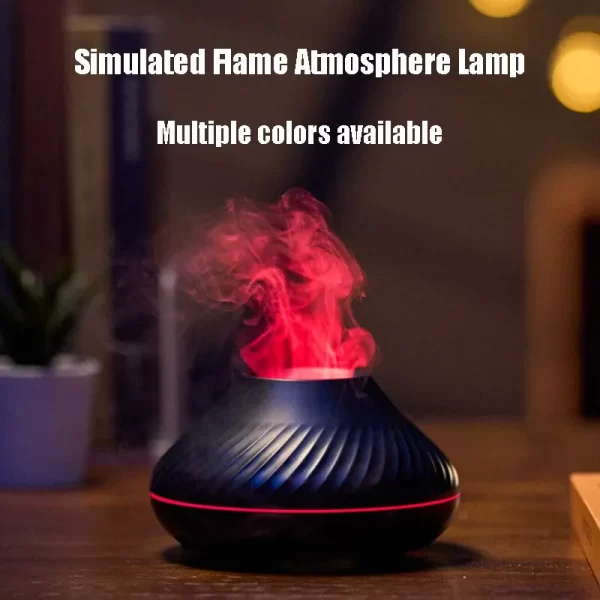 Humidificateur d'aromathérapie flamme de bureau de style maison nordique Atmosphère Lumière Brouillard élevé Calme Petit espace et économie – Image 8