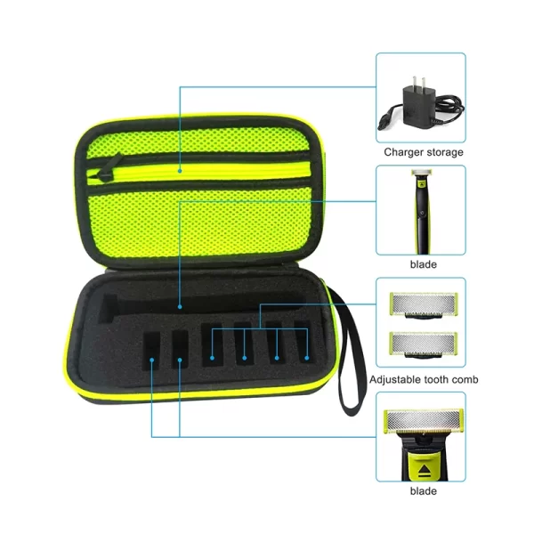 Pour Philips une lame rasoir porte-rasoir sac de rangement hommes rasoir électrique étui de transport antichoc dur voyage sac de rangement – Image 5