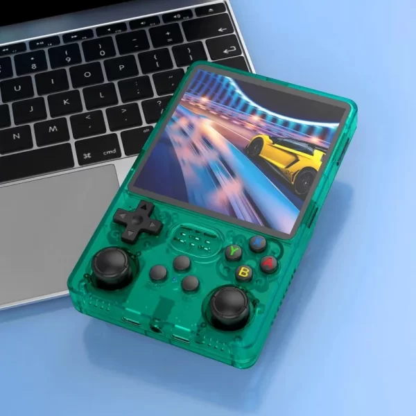 TOP vente 4 "IPS grand écran R36S Plus rétro Console de jeu Portable Linux système 64 bits RK3326 poche Portable ARKOS 2.0 R36SPLUS – Image 4