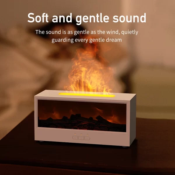 VISSKO Creative Chimney Air Humidifier Diffuseur d'huile essentielle sans eau Auto-Off Aroma avec télécommande de lumière LED pour cadeau – Image 8