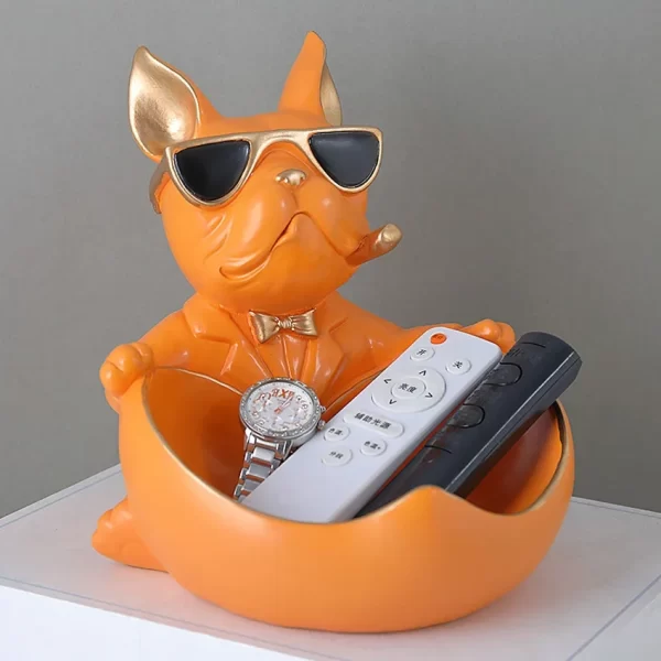 Décor à la maison Cool chien Figurine chien Statue boîte de rangement Animal ornement résine artisanat Art Sculpture Figurine décoration de la maison cadeau – Image 9