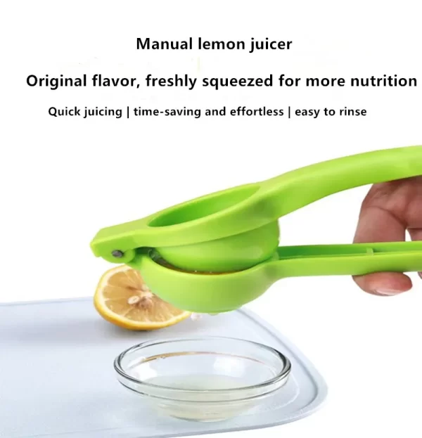 Presse-citron manuel Portable et pratique, presse-agrumes manuel pour jus d'orange, mini presse-agrumes, outil de cuisine – Image 3