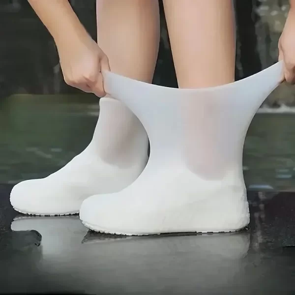 Couvre-chaussures imperméables, bottes de pluie antidérapantes réutilisables, couvre-bottes de pluie en caoutchouc pour usage extérieur, équipement, articles ménagers pour la maison – Image 5