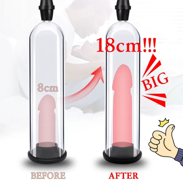 Pompe à pénis sous vide pour pompe pour pénis, amélioration masculine, érectice, masturbateur, entraîneur de pénis, jouets sexuels pour hommes – Image 3