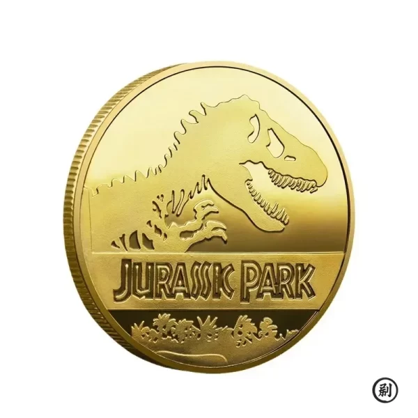 Souvenir Coin REPLICA Commemorative Coins Medallion Badges Coins Jurassic Park Dinosaurs Coins – Image 4