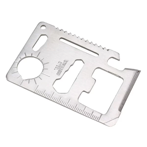 Outil de poche multifonction bouteille extérieure survivre carte d'équipement Gadget polyvalent ouvre-bouteille de Camping – Image 6