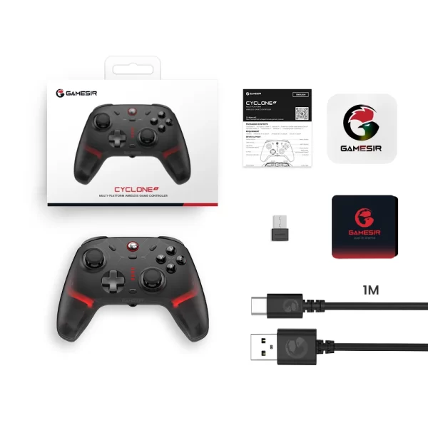 Contrôleur sans fil GameSir Cyclone 2 pour Nintendo Switch 2 / iPhone / Android, manette de jeu Bluetooth avec manette à effet Hall – Image 5