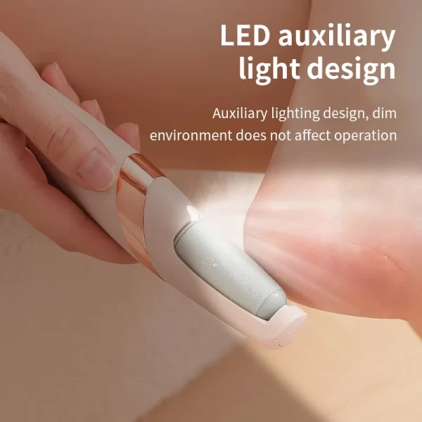 Griseur de pieds électrique Calus automatique de pédicure Frottement Calus Peau morte Retraitant pour le pied Machine de beauté rechargeable pied – Image 4