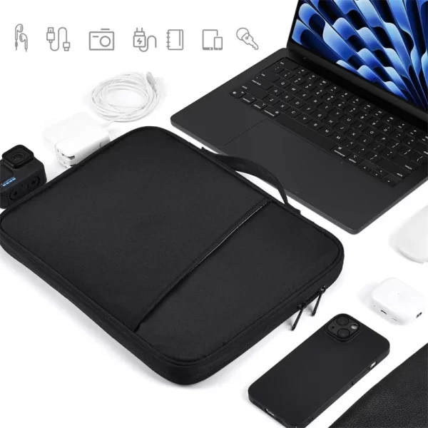 Sac à poignée étanche et antichoc pour ordinateur portable, housse pour Macbook Air Pro 16 15 13 pouces M4 M3 M5 puce Mac Book, accessoires – Image 6