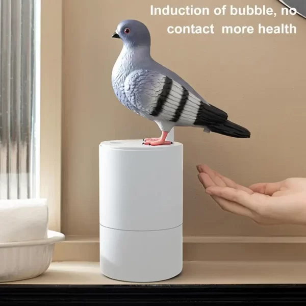 Distributeur de savon en forme de Pigeon, lave-mains en mousse à Induction automatique, mousse Fine, sans contact, détection automatique, distributeur de mousse hygiénique – Image 5