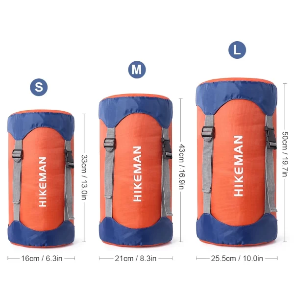 Sac de rangement pour équipement de couchage de camp, sac de compression extérieur, sac de couchage en duvet de coton, sac de voyage, sac divers, juste sac de compression – Image 7