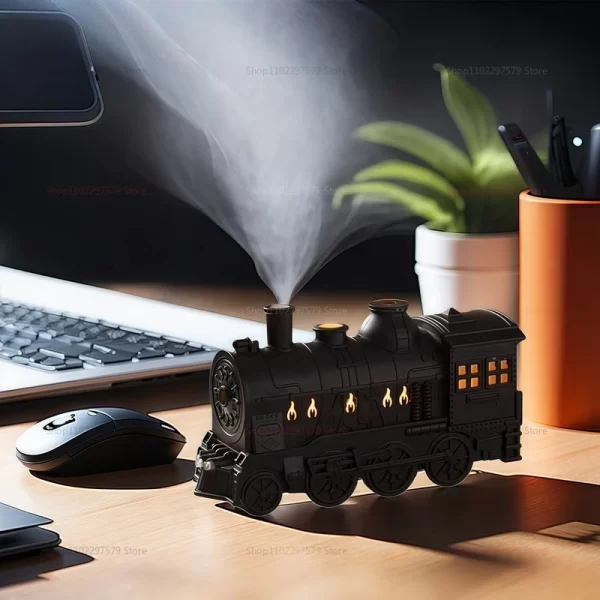 Nouveau modèle de train humidificateur d'air maison télécommande méduse anneau de fumée humidificateur de pulvérisation humidificateur frais et purifier l'air. – Image 7