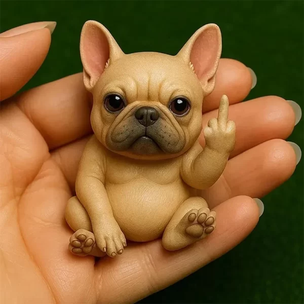 Mini Animal amusant au doigt du milieu, figurine de maison, Animal mignon, accessoires de décoration de bureau, Sculpture pour adulte, modèle Miniature, jouet – Image 2