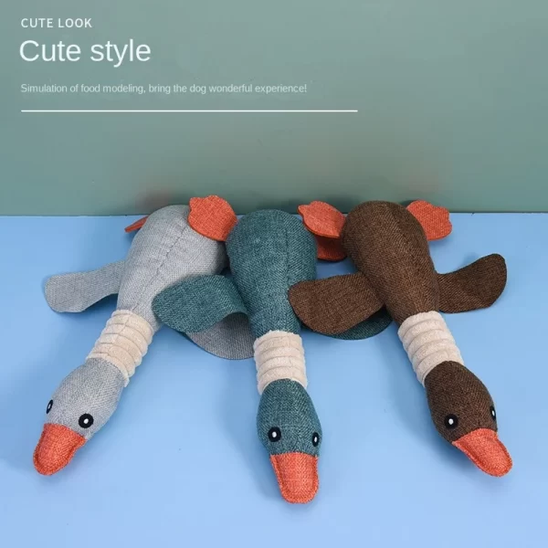 Nouveaux jouets pour animaux de compagnie, oie sauvage, résistant au son, résistant aux morsures, nettoyage des dents, fournitures pour animaux de compagnie pour chiens et chats – Image 4