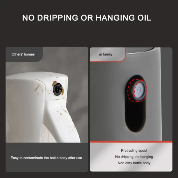 Distributeur d'huile d'olive polyvalent de 250ML, pulvérisateur d'huile d'olive, bouteilles de pulvérisation rechargeables antirouille pour friteuse à Air, cuisson à griller – Image 3